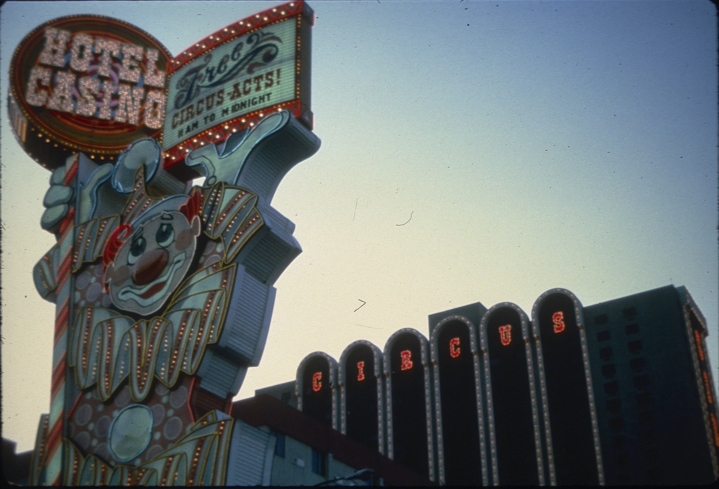 Slide of the Circus Circus, Las Vegas, 1986