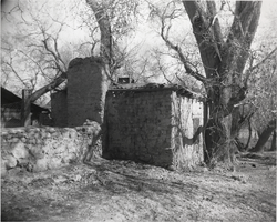 Photograph showing remnants of the Old Mormon Fort, Las Vegas, 1929