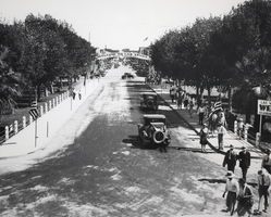 Photograph of Union Pacific Depot Park on Fremont Street, Las Vegas, circa 1930