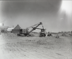 Photograph of construction in Boulder City, Nevada, October 12, 1931
