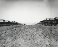Photograph of a residential street in Boulder City, Nevada, October 12, 1931