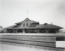 Photograph of the Union Pacific Railroad Passenger Depot, Las Vegas, 1924