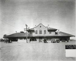 Photograph of the Union Pacific Railroad Passenger Depot, Las Vegas, March 9, 1924
