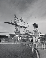 Photograph of the pool area at Wilbur Clark's Desert Inn, Las Vegas, circa 1950s