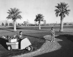 Photograph of golfers at Wilbur Clark's Desert Inn, Las Vegas, circa 1950s