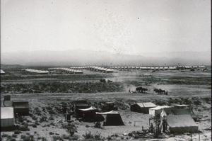 Slide of tent homes in Boulder City, Nevada, October 12, 1931