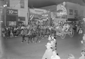 Film transparency of a Helldorado Days Parade, Las Vegas, circa mid 1930s