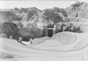 Film transparency of Hoover Dam's crest, circa early 1930s