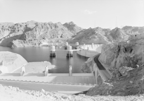 Film transparency of Hoover Dam's crest, circa late 1930s