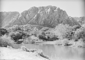 Film transparency of Wilson Ranch near Las Vegas, circa 1930s-1940s