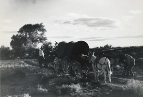 Photograph of wayfarers, Southwest United States, circa 1930s-1940s