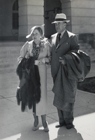 Photograph of Edgar Rice Burroughs and his bride, Las Vegas, circa 1930s-1940s