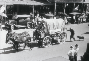 Slide of Helldorado Parade, Boulder City, Nevada, circa 1930