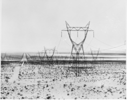 Film transparency of transmission lines in Boulder City, Nevada, January 1949