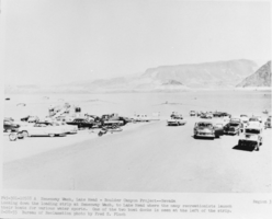 Film transparency of a loading dock, Lake Mead, August 28, 1955