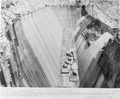 Film transparency of the Nevada spillway, Hoover Dam, August 29, 1933