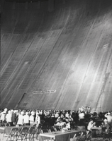 Photograph of a party held by the Young Presidents' Organization, Hoover Dam, March 9, 1971