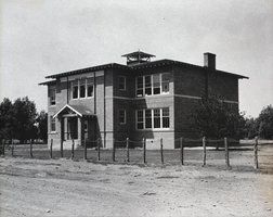 Photograph of an abandoned school building, Saint Thomas, Nevada, May 13, 1934