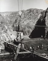 Photograph of construction at Hoover Dam, October 2, 1934