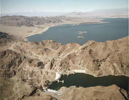 Photograph of Lake Mead, Hoover Dam, circa 1940-1950s
