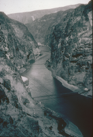 Slide of the Hoover Dam site at Black Canyon, October 12, 1931