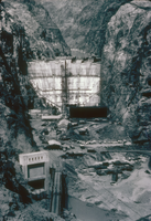 Slide of the construction phase of Hoover Dam, April 27, 1934