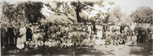 Photograph of Las Vegans at a picnic in Long Beach, California, July 29, 1928