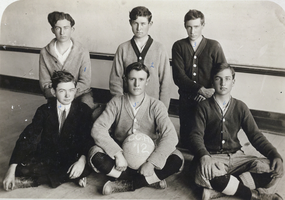 Photograph of the Clark County High School basketball team, Las Vegas, 1912
