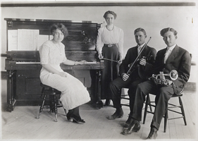 Photograph of Clark County High School's orchestra, Las Vegas, 1912