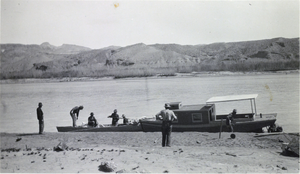 Photograph of boats on a river, circa 1930s