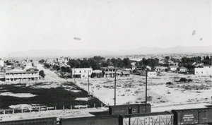 Photograph of the railroad yards, Las Vegas, circa 1913