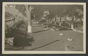 Photograph of a park in Caliente, Nevada, circa 1925