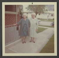 Photograph of Mayme Stocker and Eliza Clifton, Ogden, Utah, May 1967