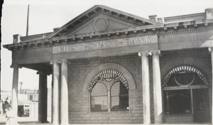 Photograph of the First State Bank, Las Vegas, Nevada, circa 1906-1920