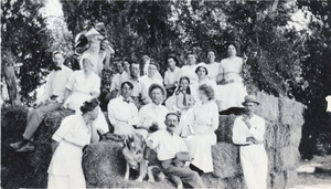 Photograph of people at a ranch, Indian Springs, Nevada, circa early 1900s