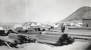 Photograph of mining camp, circa early 1900s