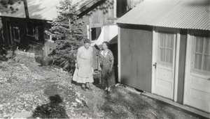 Photograph of two women at Deer Creek, Nevada, circa 1930s to 1950s