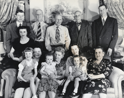 Photograph of Squires family members and friends, Carson City, Nevada, 1947