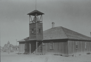 Slide of a farm schoolhouse, Las Vegas, circa early 1900s