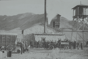 Slide of Gold Center, Beatty, Nevada, circa early 1900s