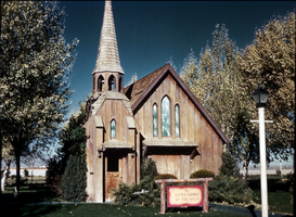 Slide of the exterior of the Little Church of the West, Las Vegas, circa 1940s