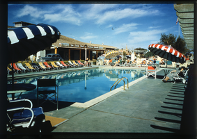 Slide of the pool at the Hotel Last Frontier, Las Vegas, circa 1940-1950s