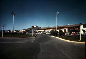 Slide of the Hotel Last Frontier exterior, Las Vegas, circa 1940-1950s