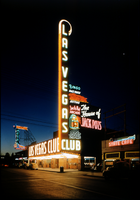 Slide of the Las Vegas Club at night, Las Vegas, circa 1940s