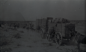 Transparency of freight team near Las Vegas, June 1906
