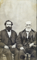 Photograph of Archibald Stewart and his father, circa 1869