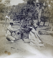 Photograph of two people, circa early 1900s