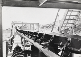 Photograph of equipment at Hoover Dam, 1931