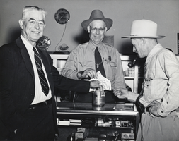Photograph of Charles F. Peterson and others, Boulder City, Nevada, 1948