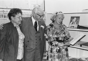 Photograph of Nadeon Voss, Elton Garrett, and Josephine Hammond, Boulder City, Nevada, circa 1981